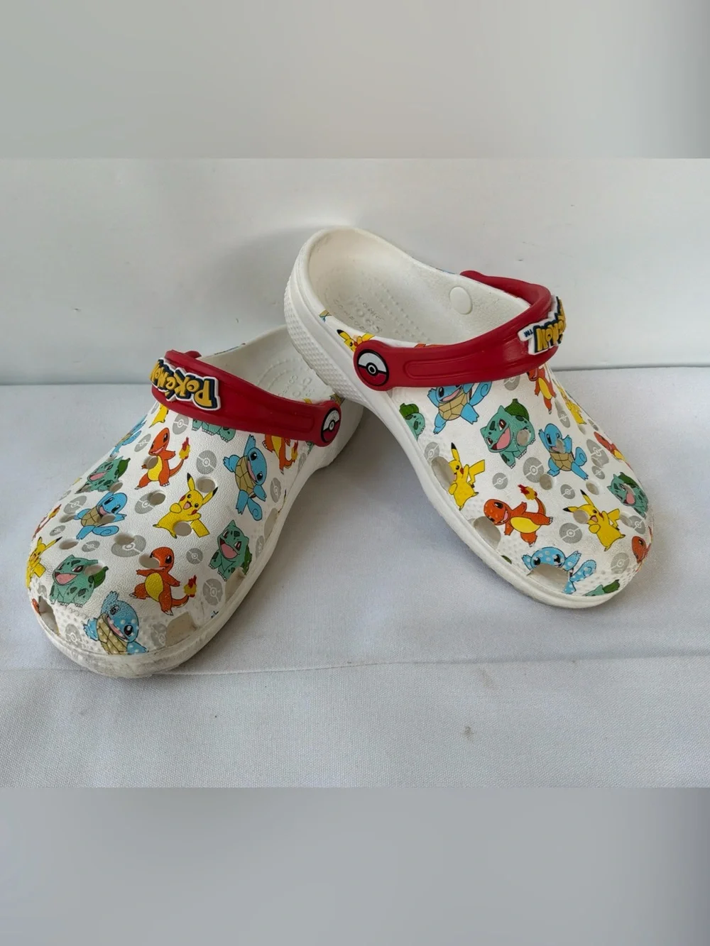 Crocs Kids Classic Pokemon Clog White/Multi Character Print Size C 12